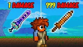 Terraria, But All Melee Weapons Deal RANDOM Damage...