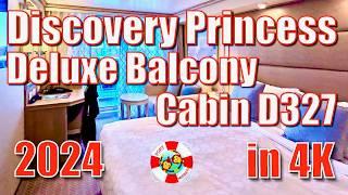 Discovery Princess - Deluxe Balcony D327 Tour 2024 in 4K