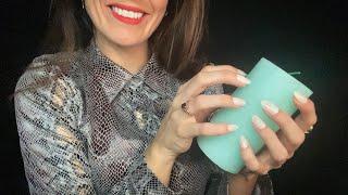 ASMR - Fast Tapping & Scratching on Candles - No Talking