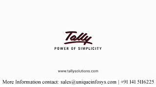 Multiple Sales Invoice Modes | TallyPrime Walkthrough | Unique Info Systems