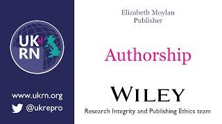 Authorship