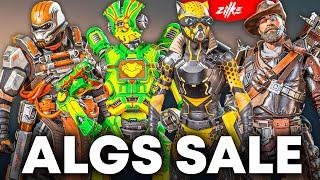 ALL SKINS ALGS SALE SEASON 9 LEGACY  × Apex Legends