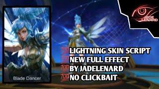 Fanny Lightning Skin Script | Full Effect With Background | BY JADELENARD