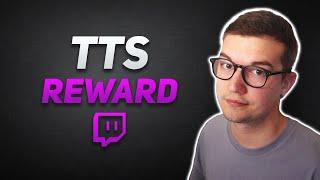 Text to Speech CHANNEL POINTS Reward TUTORIAL! (How to use TTS with CP on Twitch)