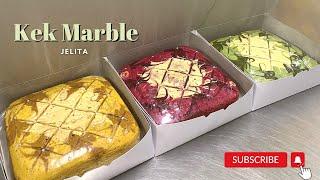 Kek Marble Jelita | Cara Lorek Cake Marble | Corak Kek Marble Jelita