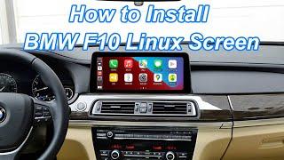 PEMP Linux Screen for BMW F10 F11 12.3" Apple Carplay Android auto upgrade Installation Video