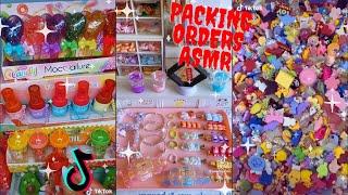 Satisfying packing orders  ASMR style  TikTok compilation #14 #asmr #packingorders #smallbusiness