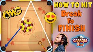 Carrom poolBest 6 Break To FinishHard trick shots Indirect gameplay  OMG / Must Watch