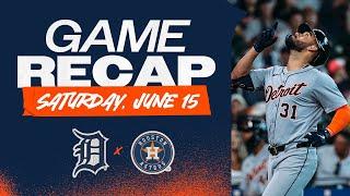 Game Highlights: Tigers Score 13 Runs, Greene Homers Twice in Win Over the Astros | 6/15/24