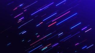 Rounded Neon Multicolored lines Animation Background Video | Footage | Screensaver