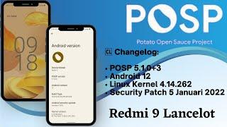 REVIEW CUSTOM ROM POSP 5.1.0 Android 12 | Redmi 9 | 9 prime | Poco M2