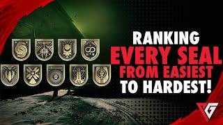 Destiny 2: Ranking Every Seal/Title From Easiest To Hardest!