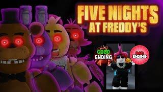 Five Nights At Freddys Roblox story { good and bad ending }