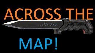 EPIC BALLISTIC KNIFE ACROSS MAP! - Black Ops 2