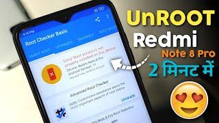 Redmi Note 8 Pro - UnROOT (Uninstall Magisk)