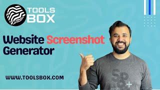 How to use Website Screenshot Generator | WWW.TOOLSBOX.COM