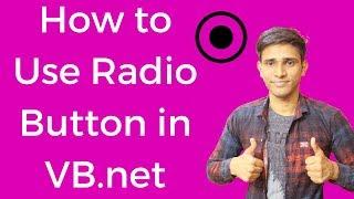 #7 How to Use Radio Button In VB.net (Hindi/Urdu) | Shubham Jangid