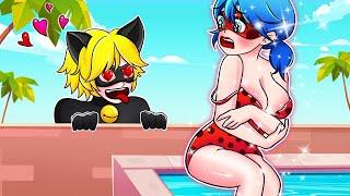MIRACULOUS, Catnoir Falls in LOVE?!!! Love Story of Lady Bug x Chat Noir | Miraculous Animation