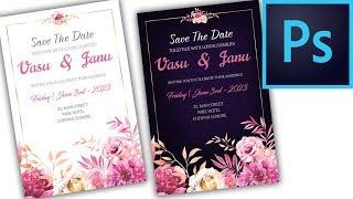 Making wedding invitation with Photoshop New | Studio MS