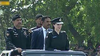 Maryam Nawaz attends the passing-out parade of the province's Elite Force, wearing a police uniform