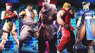 Street Fighter 6 S1 - All Character Select Animations