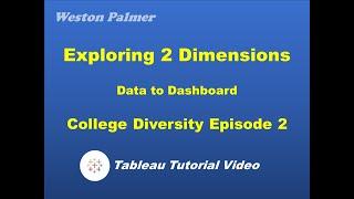 Tableau Tutorial - Data to Dashboard - Exploring two dimensions - Part 2 of 5