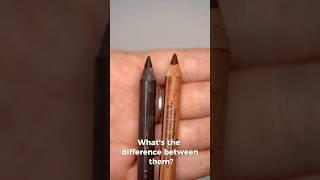 PENCIL IN WOOD VS PENCIL IN PLASTIC #makeup #beauty #mua