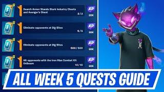 Fortnite Complete Week 5 Quests - How to EASILY Complete Week 5 Challenges in Chapter 5 Season 4