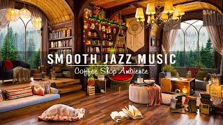 Smooth Jazz Piano Music for Work, Study  Soothing Jazz Music with Cozy Coffee Shop Atmosphere