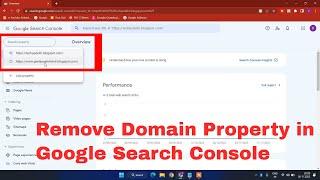 how to Remove a Property from Google Search Console |Remove URL from Google Search Console in  Hindi