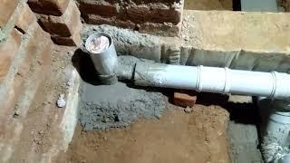 Knowledge of SWR PIPE LINE 4"/110mm# Swr Pipe Line 4", Going 9" Down Bim Very Easy Method Knowledge#