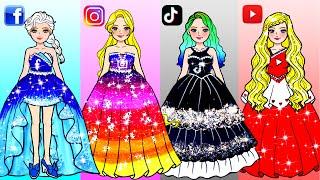 [LIVE]  Social Network Makeup & Dress Up  Barbie Transformation Handmade  Lovely Barbie