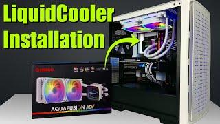 How To Install AIO cooler - Enermax Aquafusion ADV Install