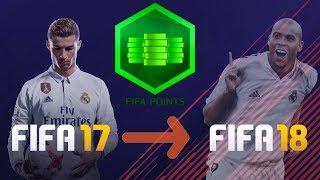 Fifa 18: FIFA Points von FIFA 17 zu FIFA 18 transferieren! FIFA 18 ULTIMATE TEAM!