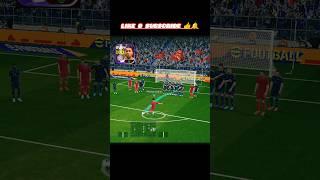 Michael Olise under-wall  free kick challenge #efootball #pesmobilee #foryou #viralshorts