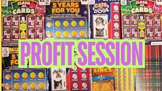 scratch cards full card profit session #lottery #profit #session