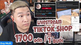 Choáng với buổi livestream tiktok 60 phút bán hơn 1700 đơn. Duy Muối - Nhàn Xuka