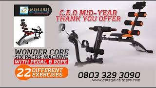 GET RID OF BELLY FAT WITH THE WONDER CORE (SIX PACKS) MACHINE | BRING YOUR GYM HOME | WONDER CORE