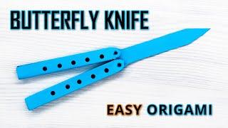 Making a Butterfly Knife out of Paper  - a DIY Crafting a Balisong Mockup