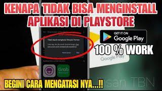 Cara Mengatasi PlayStore Tidak Bisa Install Aplikasi | 100% Work