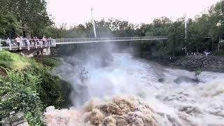 Greenville, South Carolina’s Reedy River After Heavy Rainfall From Hurricane Helene