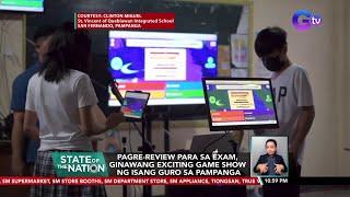 Pagre-review para sa exam, ginawang exciting game show ng isang guro sa Pampanga | SONA