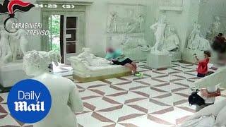 Tourist breaks toes off a 200-year-old sculpture at Italian museum