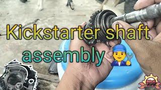 Motorcycle mechanic repair tutorials and vlogs || Kickstarter shaft disassemble