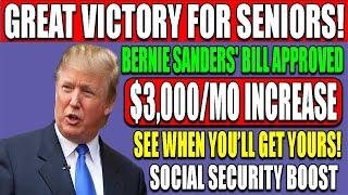 Sanders Bill: $3,000 Monthly Social Security Increase - Check Your Payment Timeline