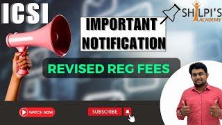 ICSI FEE CHANGE FROM 01.06.2024 CSEET CS EXECUTIVE PROFESSIONAL REGISTRATION FEE