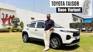 Toyota Taisor E Variant Walkaround | In English | Taisor Base Variant | Auto Quest