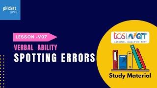 V7 Spotting Errors | TCS NQT
