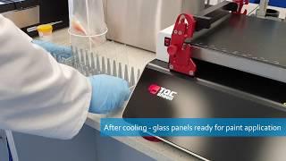 Glass panels preparation ISO 1514 [Paint Testing]