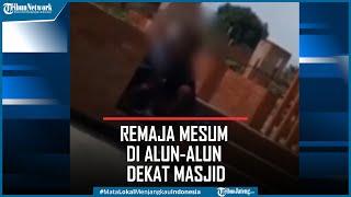 Viral Remaja Mesum di Alun-alun Dekat Masjid Agung Majalengka